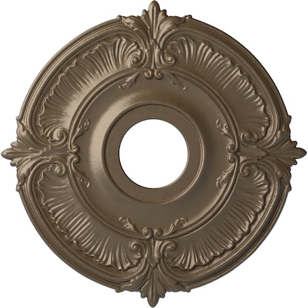 Ekena Millwork Attica Ceiling Medallion (Fits Canopies up to 5"), Hand-Painted Warm Silver, 18"OD x 4"ID x 5/8"P CM18ATWSS